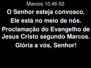 Marcos 10,46-52