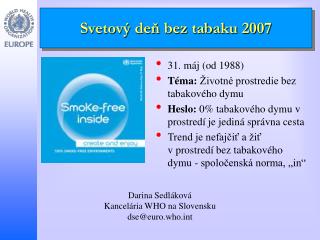 Svetový deň bez tabaku 2007