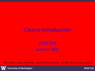 Course Introduction