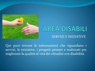 AREA DISABILI