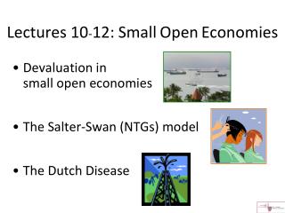 Lectures 10 - 12: Small Open Economies