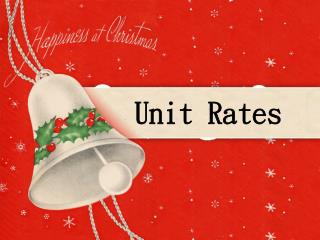 Unit Rates