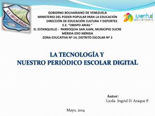 GOBIERNO BOLIVARIANO DE VENEZUELA MINISTERIO DEL PODER POPULAR PARA LA EDUCACIÓN