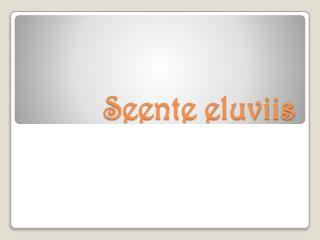 Seente eluviis
