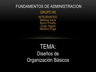 FUNDAMENTOS DE ADMINISTRACION