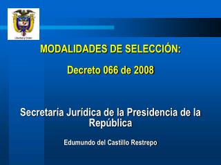 MODALIDADES DE SELECCIÓN