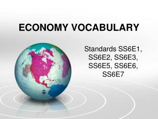 ECONOMY VOCABULARY