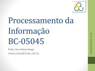 Processamento da Informação BC-05045