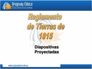 Reglamento de Tierras de 1815