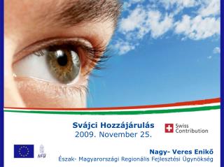 Svájci Hozzájárulás 2009. November 25. Nagy- Veres Enikő