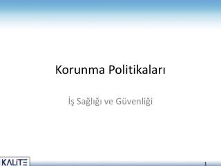 Korunma Politikaları