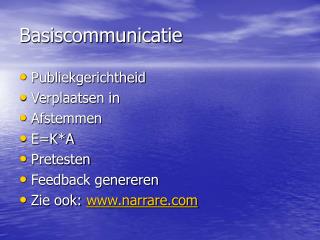 Basiscommunicatie