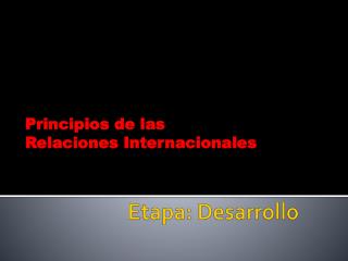 Etapa: Desarrollo