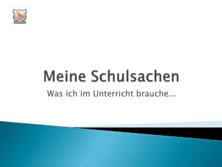Meine Schulsachen
