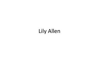 Lily Allen