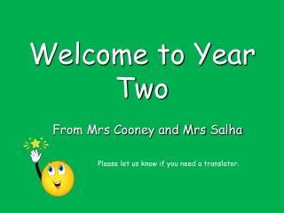 Welcome to Year Two