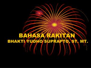 BAHASA RAKITAN