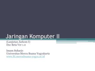 Jaringan Komputer II