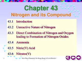 Nitrogen and its Compound