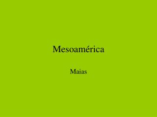 Mesoamérica