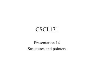 CSCI 171