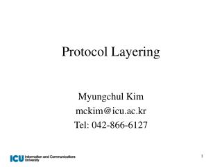 Protocol Layering