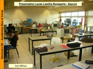 Présentation Lycée Laetitia Bonaparte / Ajaccio