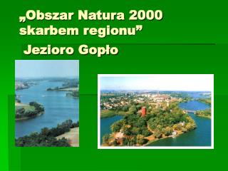 „Obszar Natura 2000 skarbem regionu” Jezioro Gopło