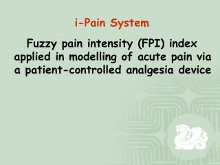 Multifaceted Model of Pain Components