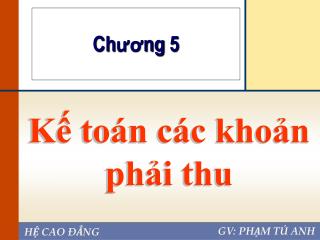 Kế toán các khoản phải thu