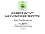 Zimbabwe MOHCW Male Circumcision Programme