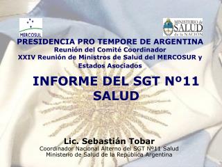 INFORME DEL SGT Nº11 SALUD