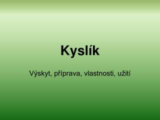 Kyslík