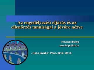 Az engedélyezési eljárás és az ellenőrzés tanulságai a jövőre nézve