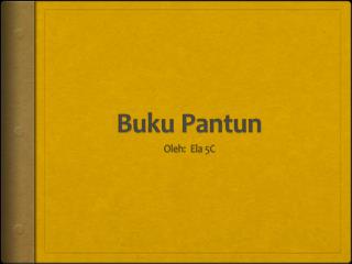 Buku Pantun