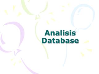 Analisis Database