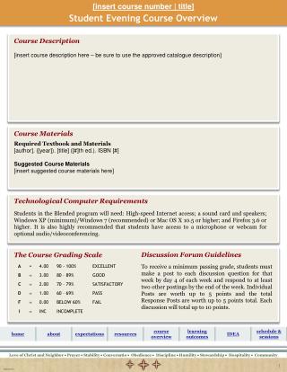 Course Overview