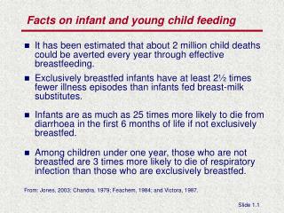 Facts on infant and young child feeding