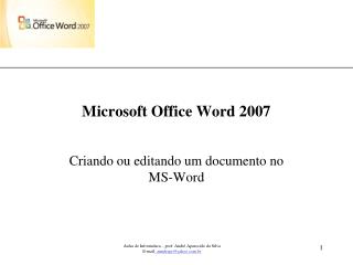 Microsoft Office Word 2007