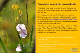 Como fazer seu cartão personalizado
