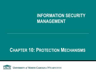 INFORMATION SECURITY MANAGEMENT