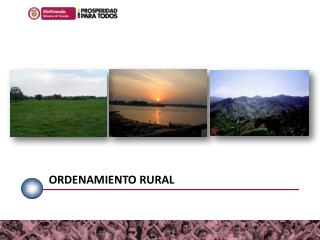 ORDENAMIENTO RURAL