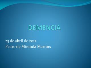 DEMENCIA