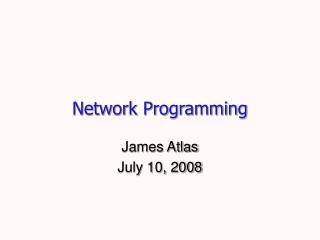 Network Programming