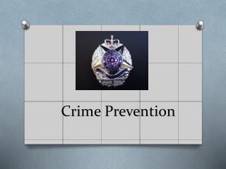 Crime Prevention