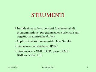 STRUMENTI