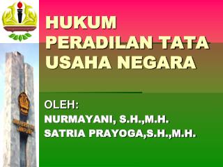 HUKUM PERADILAN TATA USAHA NEGARA