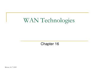 WAN Technologies