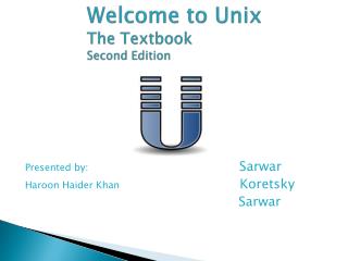 Welcome to Unix The Textbook Second E dition