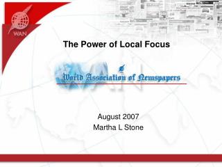 The Power of Local Focus